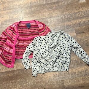 GAP Pink and Gray girl Cardigans